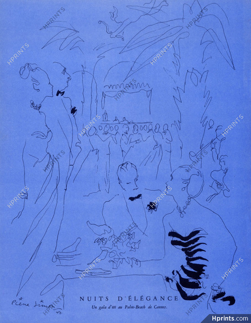 Pierre Simon 1947 Nuits d'élégance, "Un Gala d'été au Palm-Beach de Cannes"