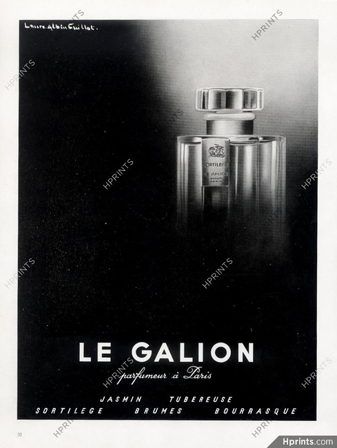 Le Galion (Perfumes) 1947 Photo Laure Albin Guillot, Sortilège