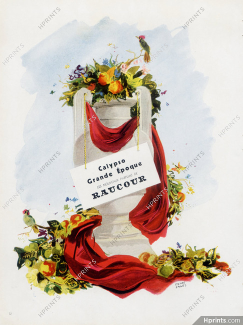 Raucour (Perfumes) 1946 Calypso, Grande Epoque, Pierre Pagès