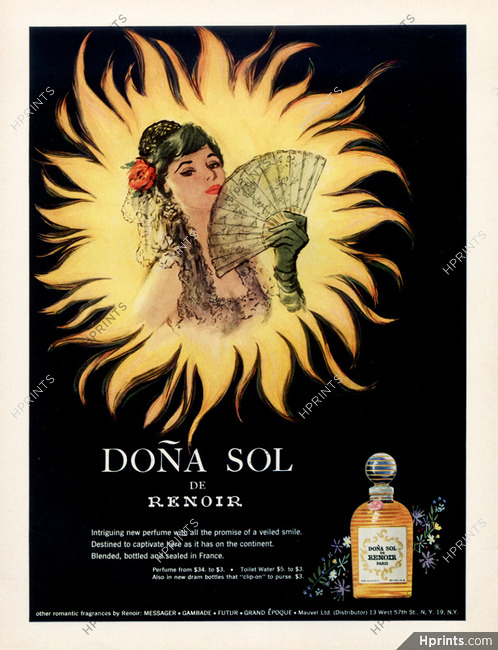 Renoir (Perfumes) 1955 Dona Sol...Gypsy