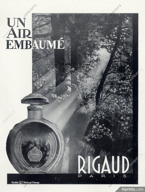 Rigaud (Perfumes) 1932 "Un Air Embaumé", Manuel Frères