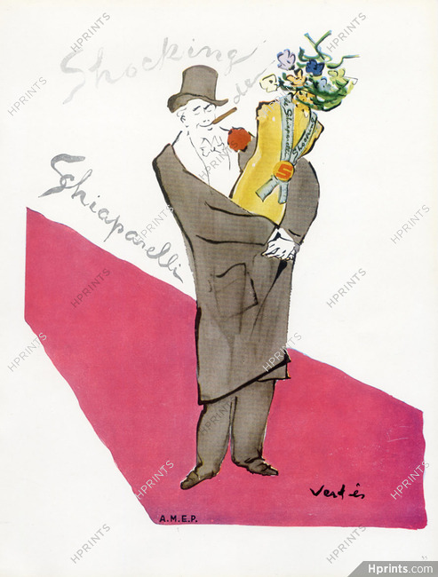 Schiaparelli (Perfumes) 1946 Shocking, Marcel Vertes