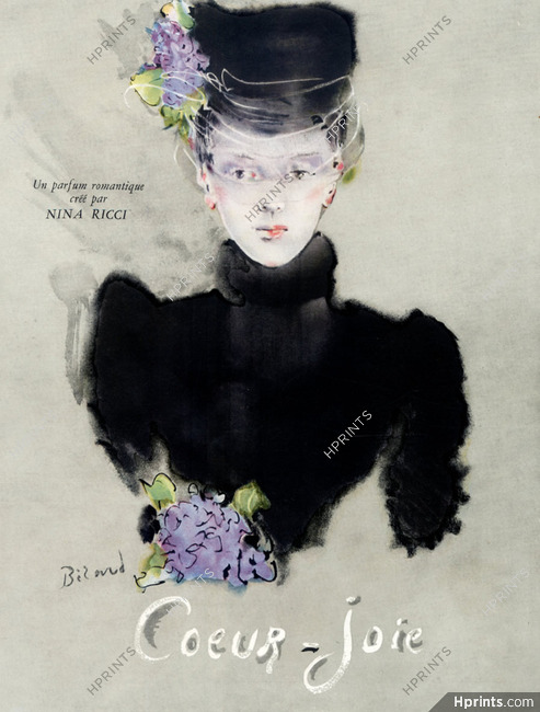 Nina Ricci (Perfumes) 1945 Christian Bérard, Coeur-joie