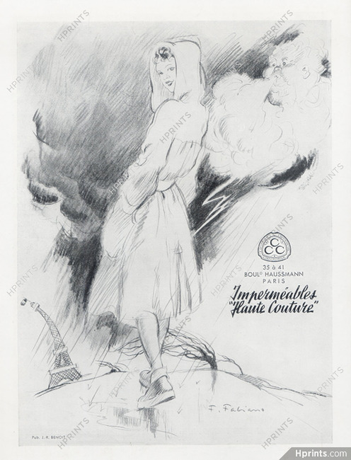 CCC - Comptoir Commercial Caoutchouc 1948 Raincoat, Fabiano