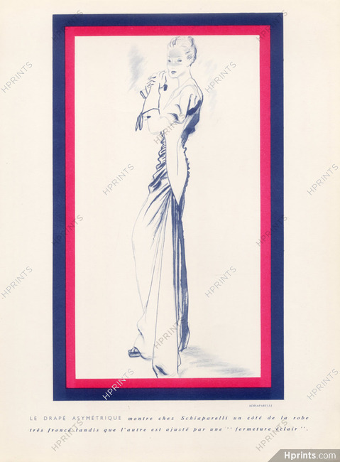 Schiaparelli (Couture) 1938 Evening Gown