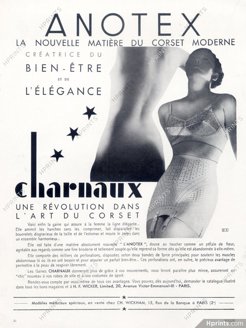 Charnaux (Girdle) 1936 Anotex Fabric