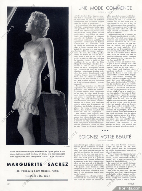 Marguerite Sacrez 1937 Girdle