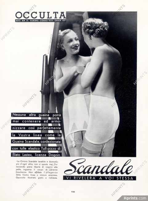 Scandale (Lingerie) 1936 Occulta, Girdle