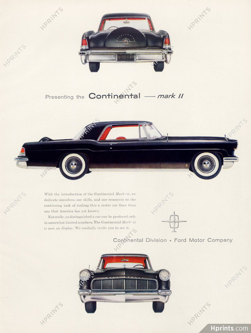 Ford (Cars) 1955 Continental