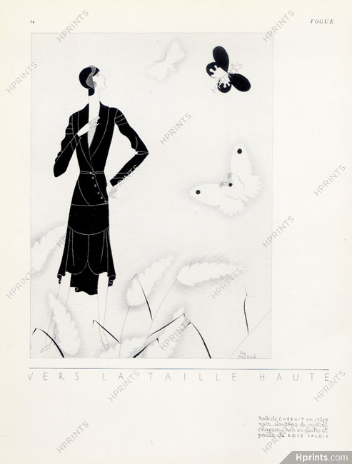 Chéruit 1929 Fashion Dress, Raymond Bret-Koch