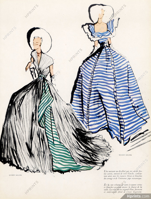 Lucien Lelong, Dressmakers — Vintage original prints