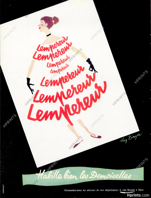 Lempereur (Clothing) 1955 Oleg Zinger