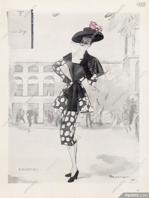 Balenciaga 1946 Summer Dress Pierre Mourgue