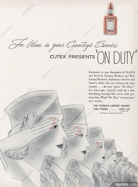 Cutex 1943 Ambulance Drivers and Nurse's, Nail Polish