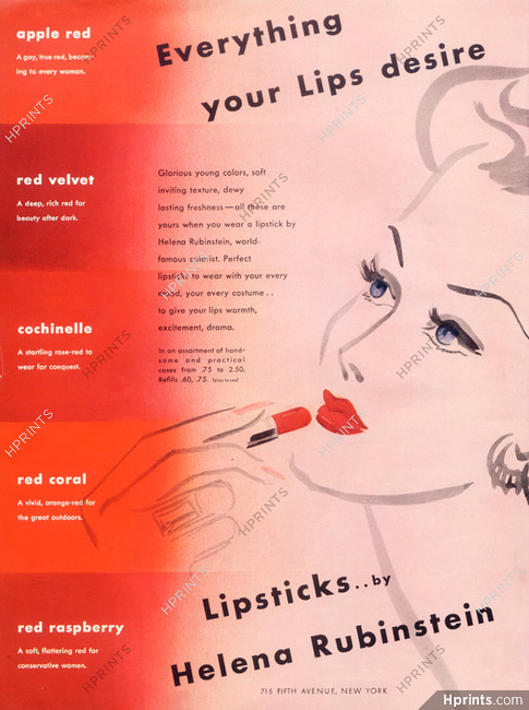 Helena Rubinstein (Cosmetics) 1942 Lipstick