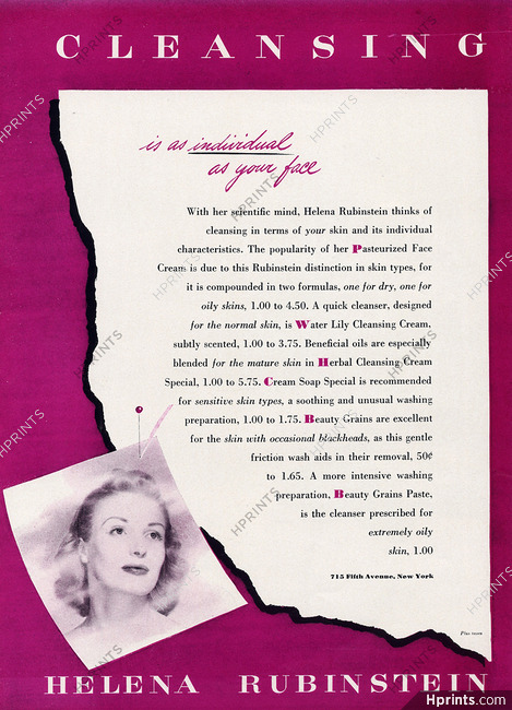 Helena Rubinstein (Cosmetics) 1944