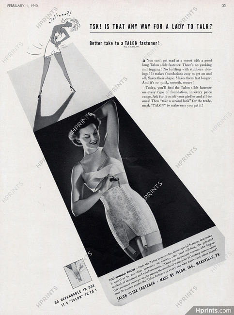 Real Form Girdles, Full Page Vintage Print Ad