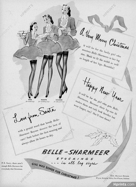 Belle-Sharmeer (Hosiery, Stockings) 1943