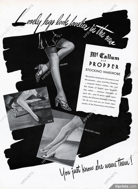 Mc Callum (Hosiery, Stockings) and Propper 1942