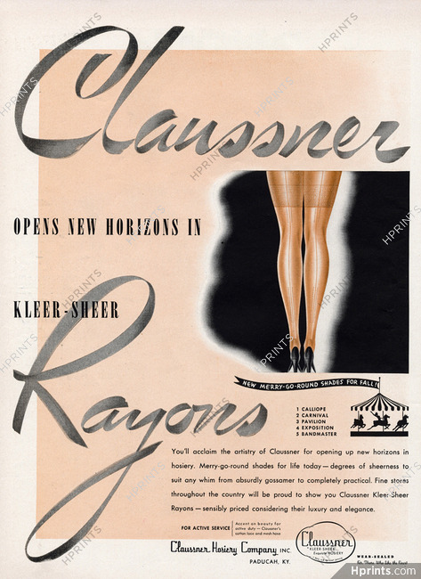 Claussner (Hosiery, Stockings) 1942