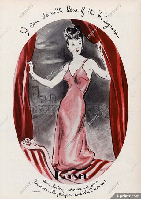 Kayser (Lingerie) 1943 Nightgown
