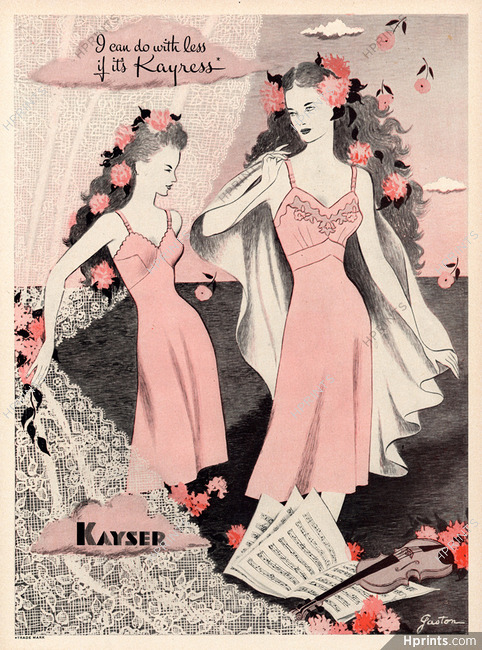 Kayser (Lingerie) 1943 Gaston, Nightgown