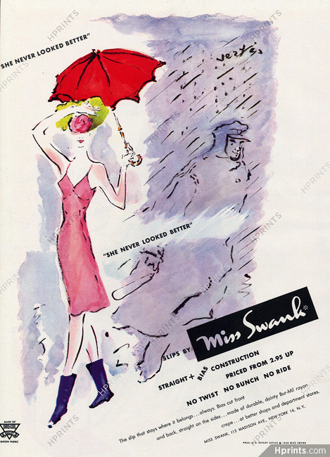 Marcel Vertès 1945 Miss Swank (Lingerie), Nightgown