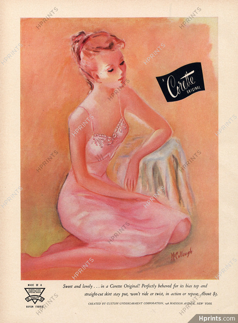 Corette (Lingerie) 1944 Mc Cullough, Nightgown