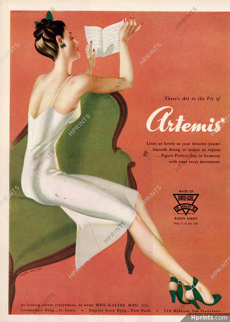 Artemis (Lingerie) 1945 Major Felten, Nightgown