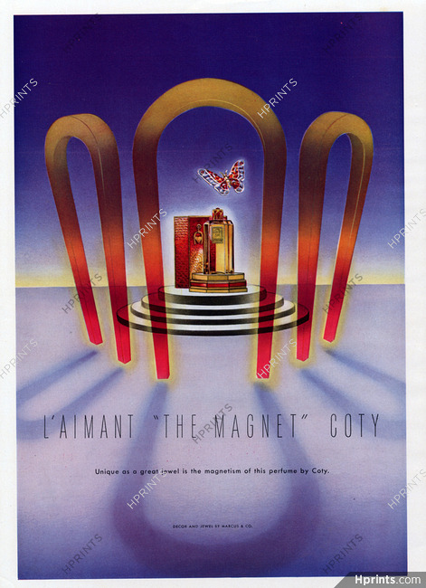 Coty (Perfumes) 1940 L'Aimant "The Magnet"