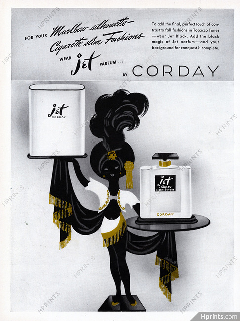 Corday (Perfumes) 1940 "Jet" Perfume Ad