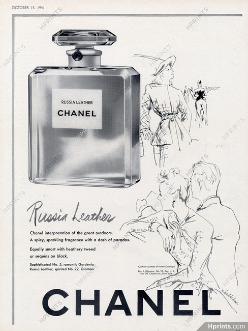 Chanel (Perfumes) 1941 Russia Leather