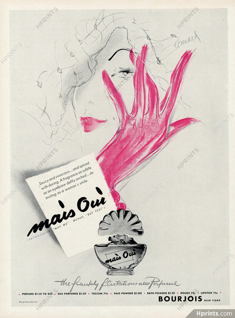 Bourjois (Perfumes) 1942 Mais Oui, Leonard — Perfumes