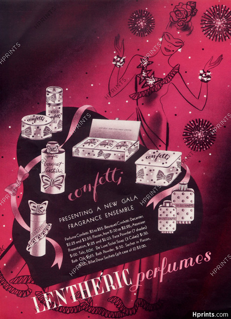 Lenthéric (Perfumes) 1941 "Confetti", MAC