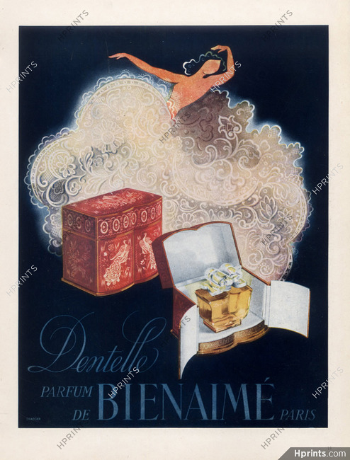 Bienaimé (Perfumes) 1946 Dentelle, Dancer