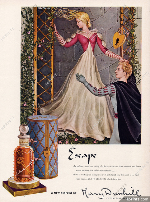 Mary Dunhill (Perfumes) 1943 "Escape" Milena Pavlovic Barili