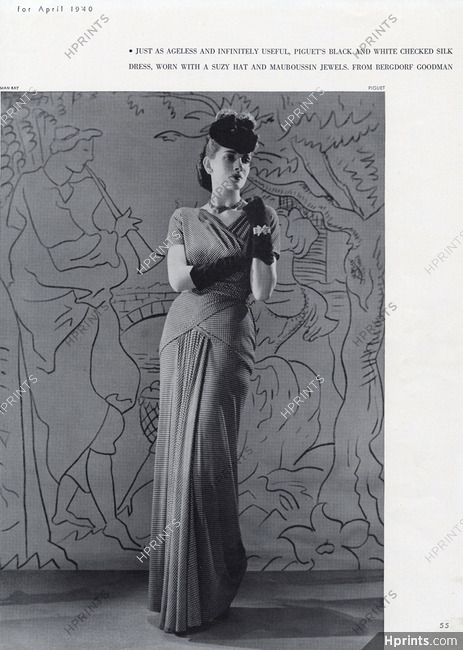 Robert Piguet (Couture) 1940 Man Ray