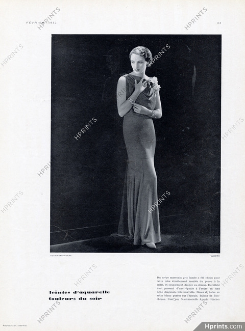 Worth 1932 Agneta Fischer, George Hoyningen-Huene