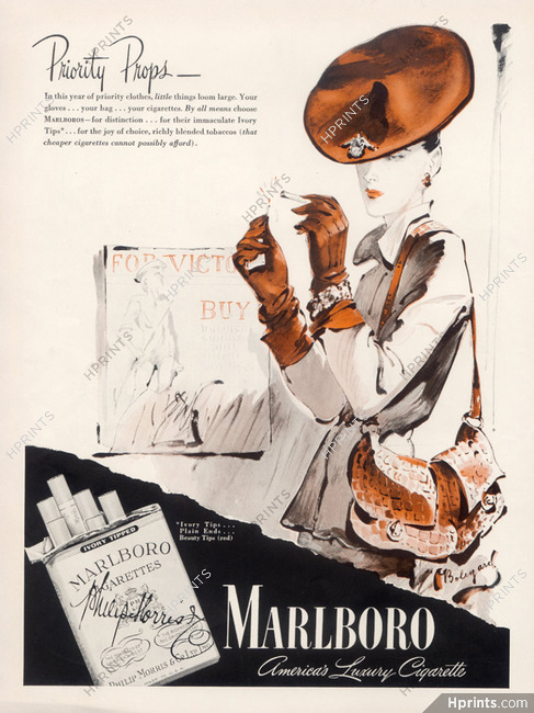 Marlboro (Cigarettes, Tobacco Smoking) 1942 Bodegard