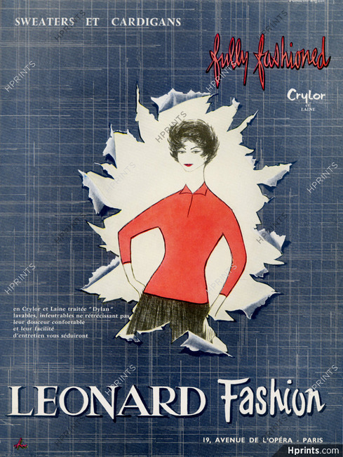 Leonard Fashion 1958 Cardigan, Sweater, Crylor