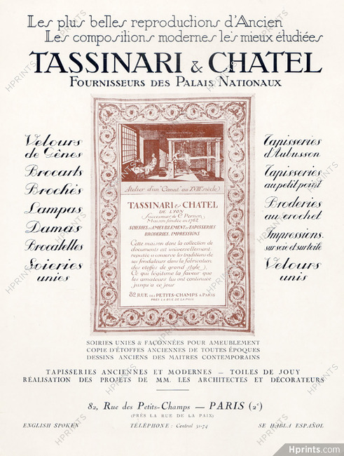 Tassinari & Chatel (Fabric) 1923