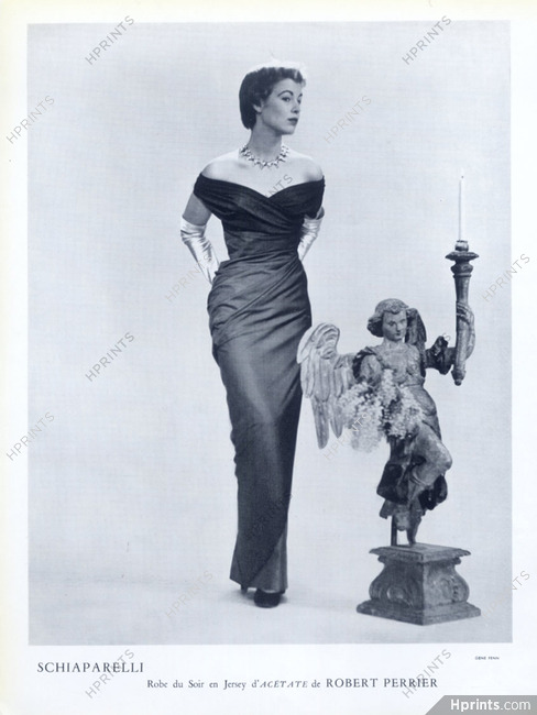 Schiaparelli 1954 Evening Gown, Photo Gene Fenn