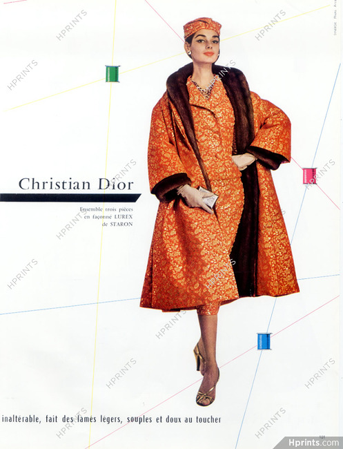 Christian Dior 1955 Lurex, Staron, Guy Arsac