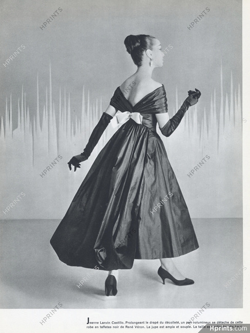 Lanvin Castillo 1956 René Véron, Evening Gown