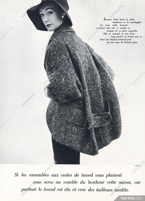 Jacques Fath 1952 Philippe Pottier, Leonard & Cie (Fabric)