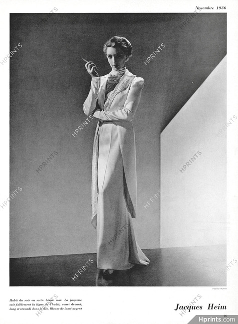 Jacques Heim 1936 Fashion Photography