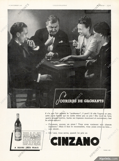Cinzano 1938 Playing Cards