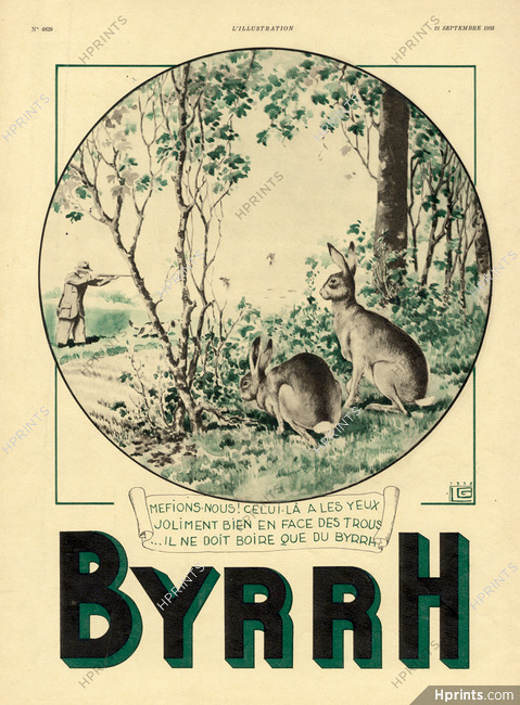 Byrrh 1935 Hunting, Léonnec