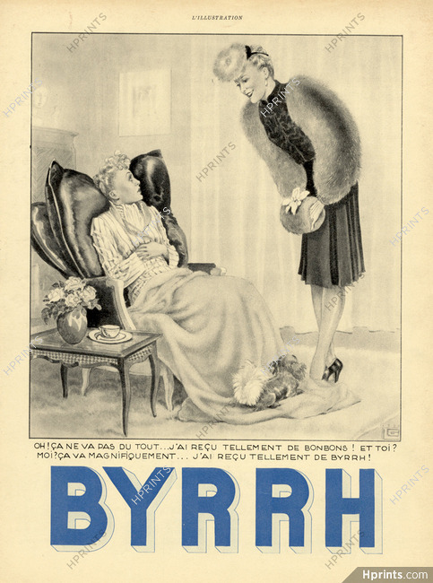 Byrrh 1939 Pekingese dog, Léonnec