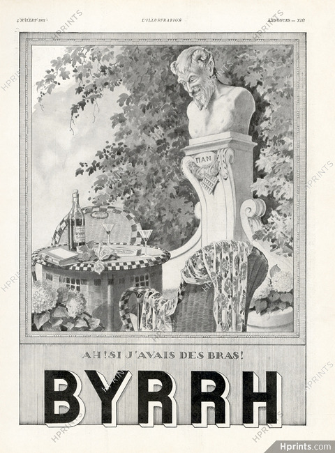 Byrrh 1931 Pan, Ah si j'avais des bras